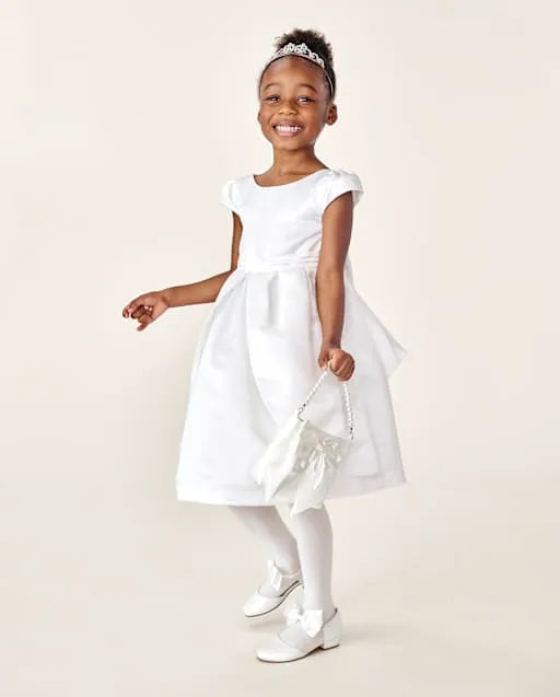 Girls Satin Dress - Special Occasions