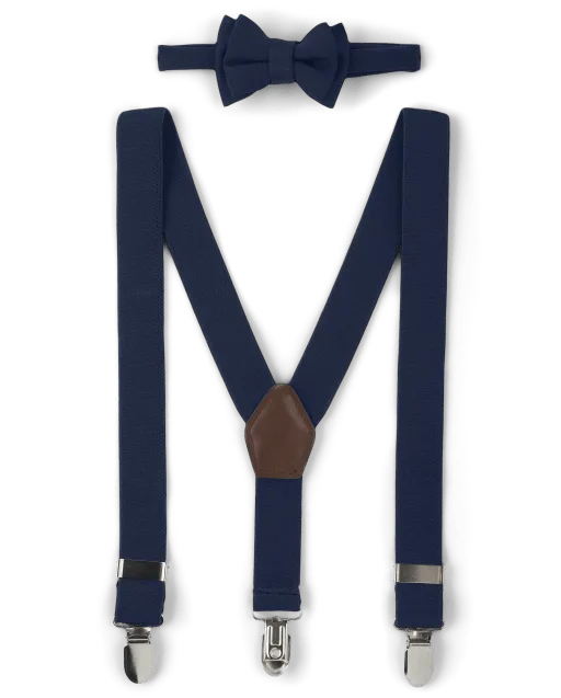 Boys Bow Tie And Suspenders Set - Special Occasions