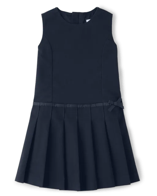 Girls Wrinkle-Resistant Pleated Jumper - Uniform
