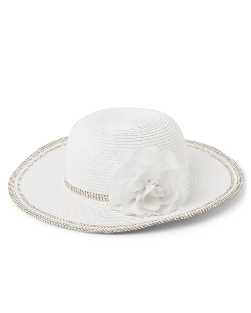 Girls Floral Sun Hat - Splish-Splash
