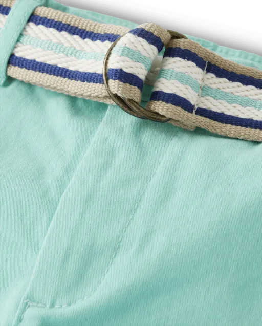 Boys Belted Chino Pants - Spring Celebrations