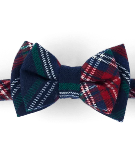 Boys Bow Tie And Suspenders Set - Royal Christmas