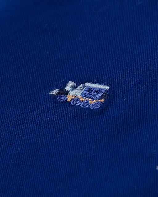 Boys Schiffli Train Pants - Little Snowflake