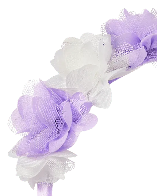 Girls 3-Piece Hair Set - Lavender Fields