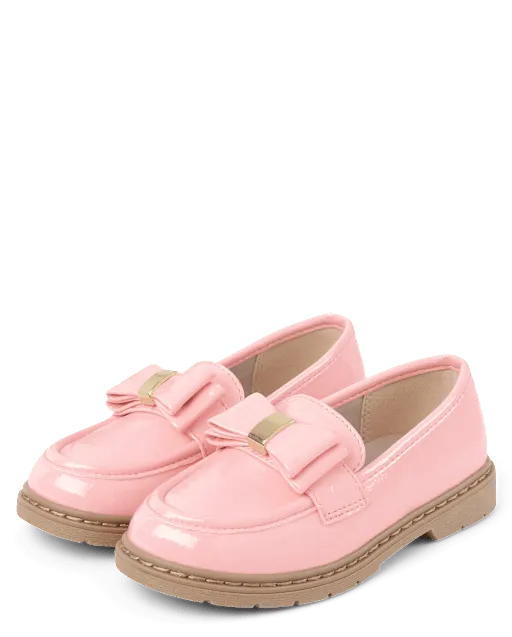 Girls Bow Loafers - Campus Cuties