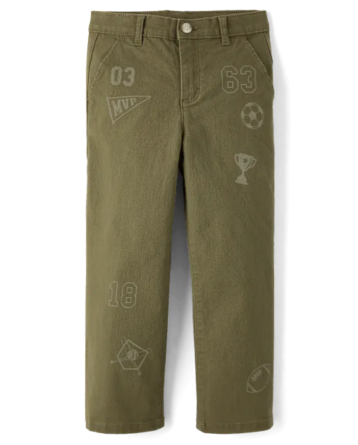 Kids Varsity Baggy Chino Pants - Campus Cuties