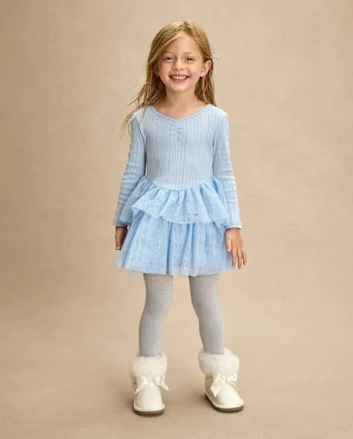 Girls Glitter Tiered Tutu Dress - On Pointe