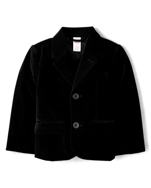 Boys Velvet Blazer - Royal Christmas