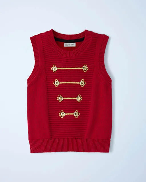 Boys Embroidered Button Sweater Vest - New York City Ballet by GYMBOREE
