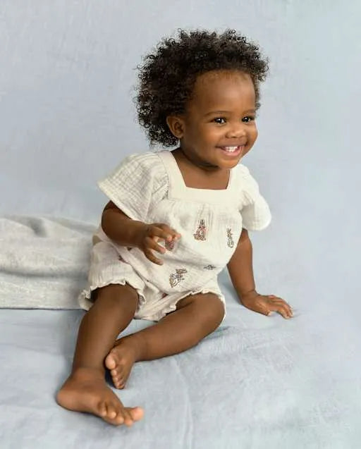 Baby Girls Peter Rabbit™ Flutter Gauze 2-Piece Outfit Set