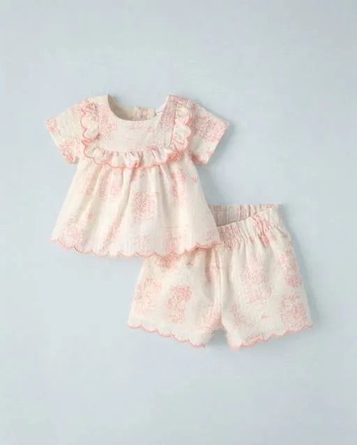 Baby Girls Peter Rabbit™ Embroidered Seersucker 2-Piece Outfit Set