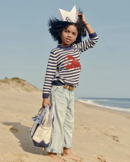 Kids Ripped Paint Splatter Baggy Jeans - Driftwood Bay