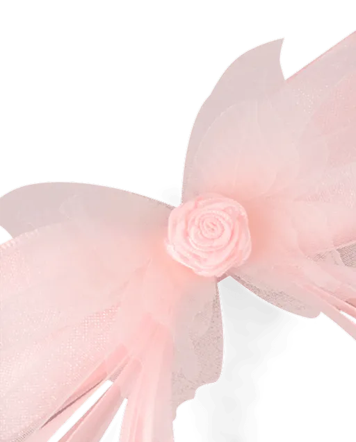 Girls Floral Bow 3-Piece Hair Set - Enchanted Garden