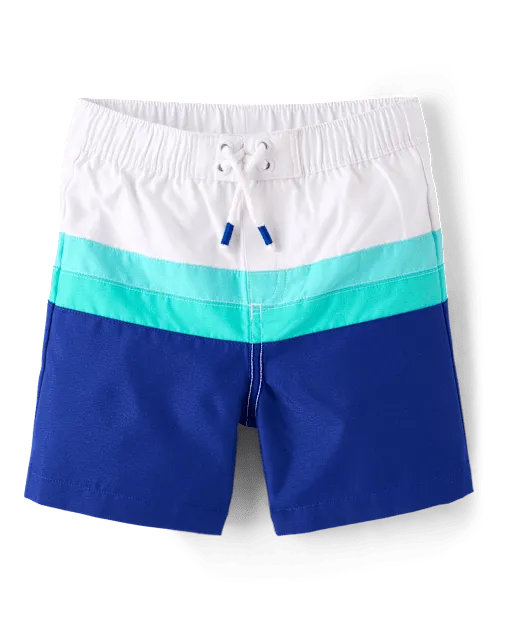 Boys Colorblock Swim Trunks - Swim Shop