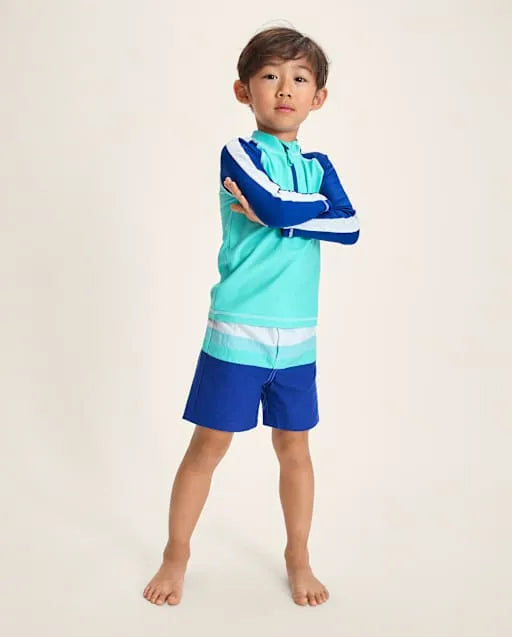 Boys Colorblock Swim Trunks - Swim Shop