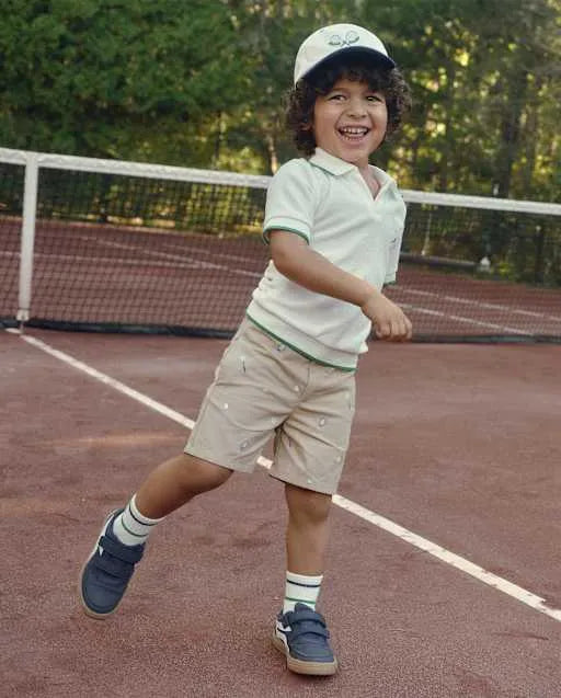 Boys Embroidered Sports Chino Shorts - Club House