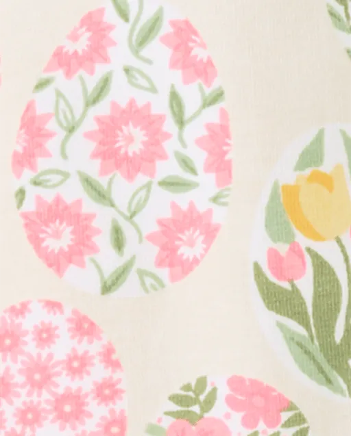 Girls Floral Easter Egg Leggings - Enchanted Garden