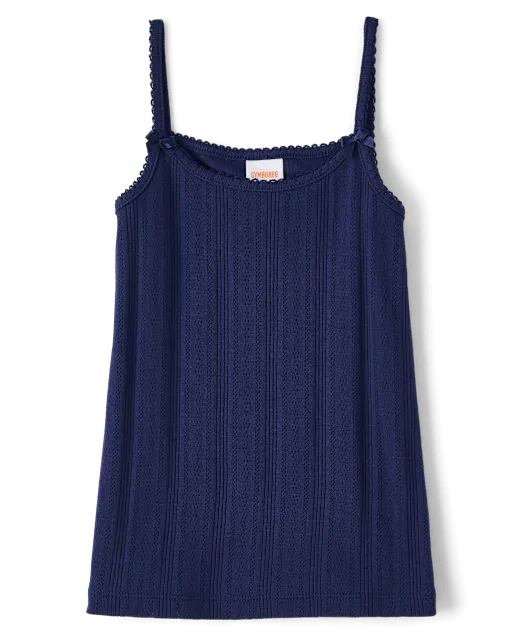Girls Pointelle Cami 3-Pack - Little Essentials