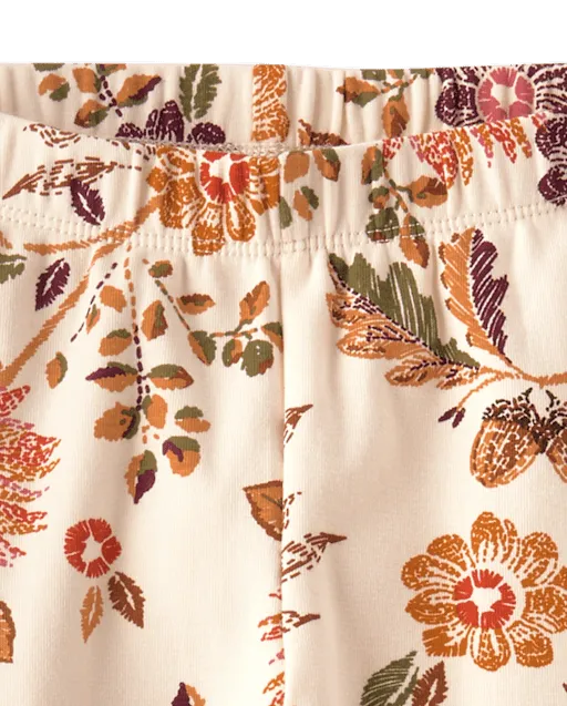 Girls Floral Leggings - The Harvest Edit