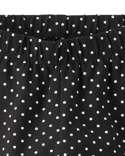 Girls Polka Dot Leggings - The Leopard Edit