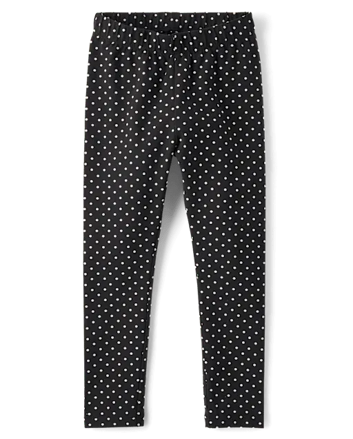 Girls Polka Dot Leggings - The Leopard Edit