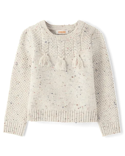 Girls Tassel Sweater - Blue Sky Mountain