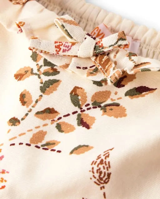 Baby Girls Floral Flannel Ruffle Dress - The Harvest Edit