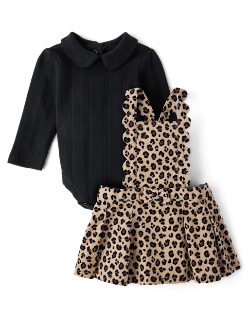Baby Girls Leopard 2-Piece Outfit Set - The Leopard Edit