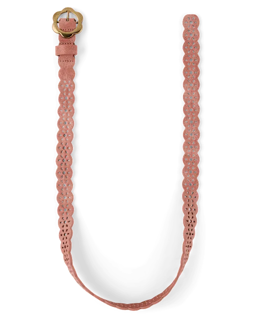 Girls Floral Eyelet Belt - Blue Sky Mountain