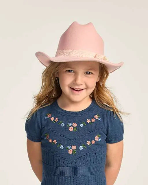 Girls Bow Cowgirl Hat - Blue Sky Mountain