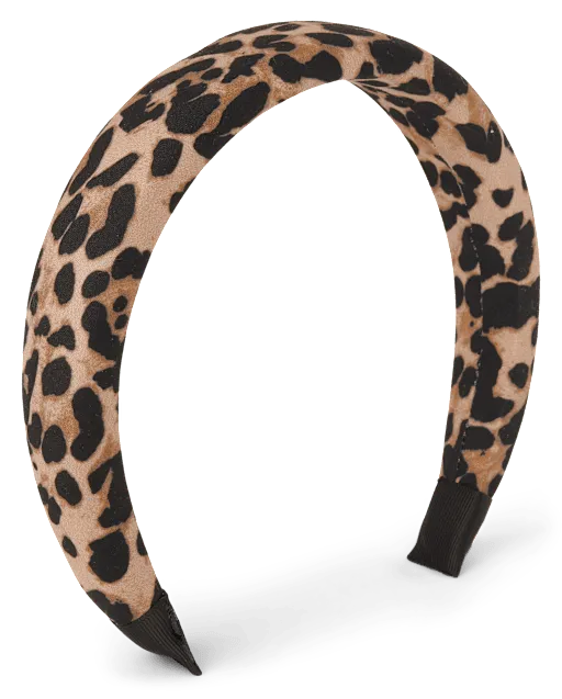 Girls Puffy Leopard Headband - The Leopard Edit