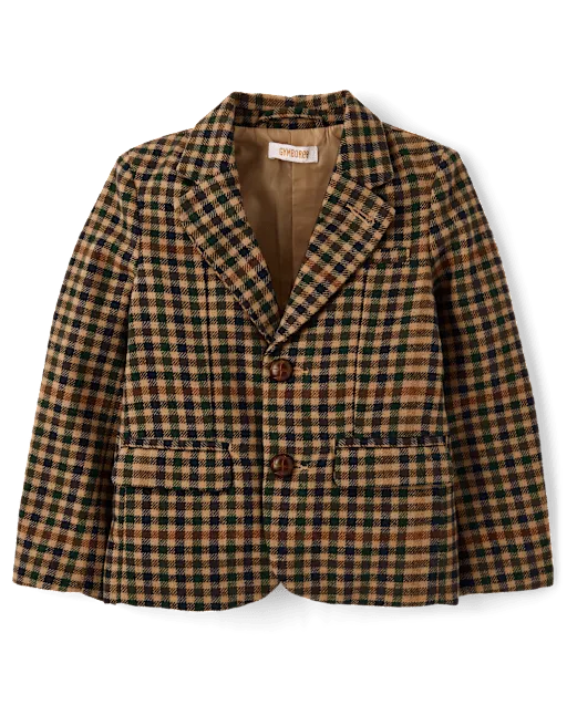 Kids Plaid Blazer - Countryside Manor