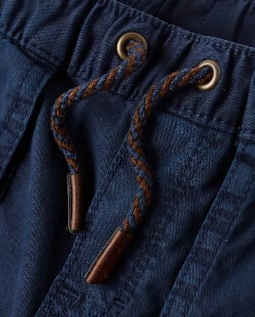 Boys Garment Dyed Pull On Jogger Pants - Little Essentials