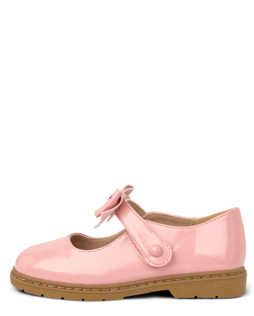 Girls Bow Mary Jane Shoes - Little Essentials