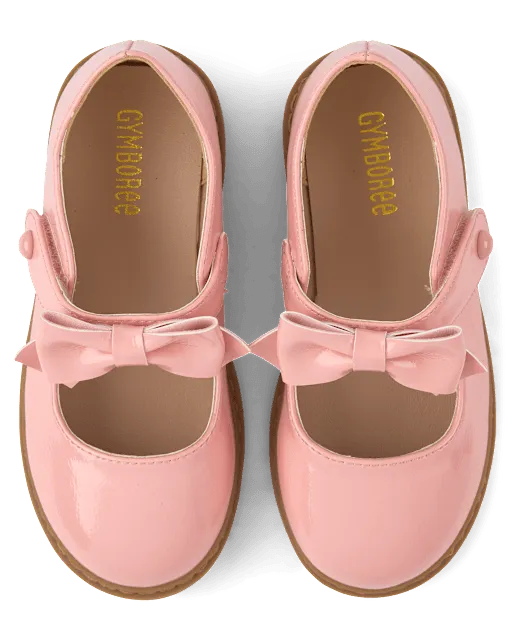 Girls Bow Mary Jane Shoes - Little Essentials