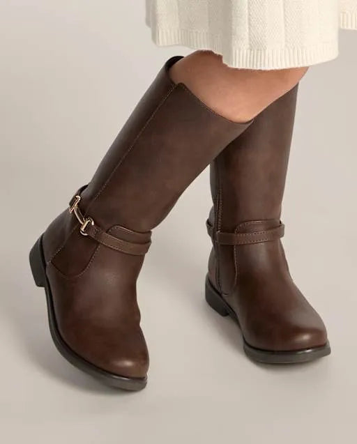 Girls Buckle Boots - Little Essentials