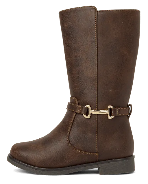 Girls Buckle Boots - Little Essentials