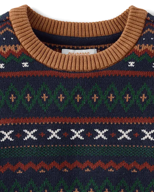 Boys Fairisle Sweater - Countryside Manor