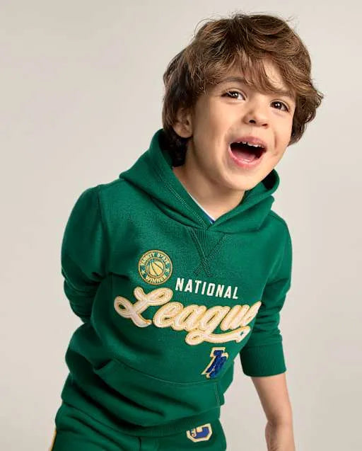 Boys Applique National League Fleece Hoodie - Collegiate Club