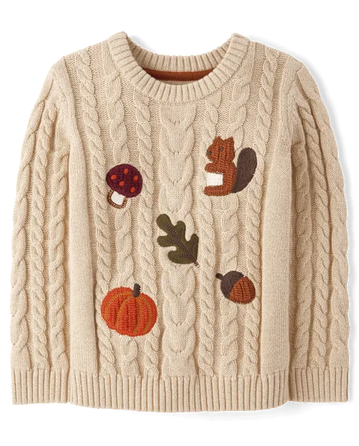 Boys Crochet Icon Cable Knit Sweater - The Harvest Edit