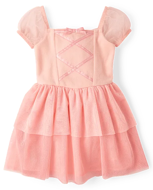 Girls Bow Tiered Tutu Dress - Le Petite Ballet