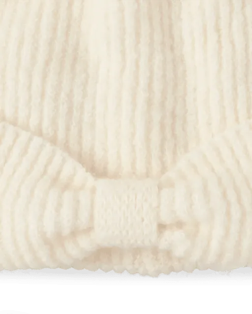 Girls Bow 2-Piece Cold Weather Set - Little Essentials