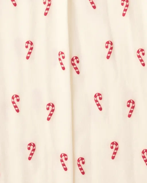Girls Candy Cane Microfiber Tights - Tartan Remix