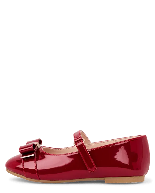 Girls Bow Ballet Flats - Tartan Remix