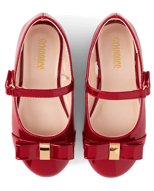 Girls Bow Ballet Flats - Tartan Remix
