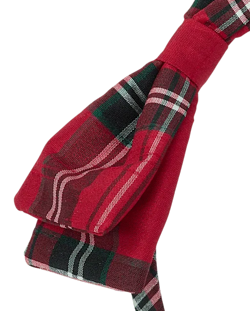 Girls Plaid Bow Headband - Tartan Remix