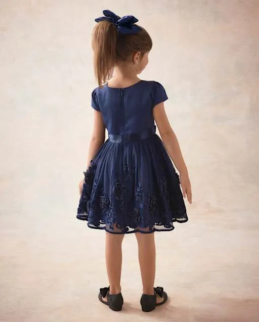 Girls Embroidered Tulle Fit And Flare Dress - Marchesa Mini x Gymboree