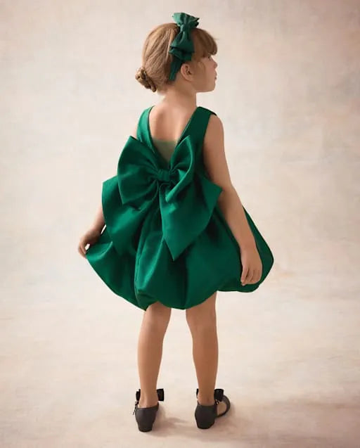 Girls Oversized Bow Bubble Dress - Marchesa Mini x Gymboree