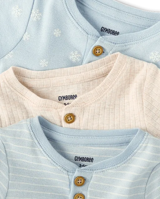 Baby Boys Winter Bodysuit 3-Pack