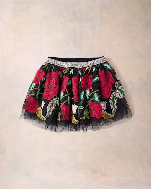 Girls Embroidered Floral Tulle Tutu Skirt - Marchesa Mini x Gymboree
